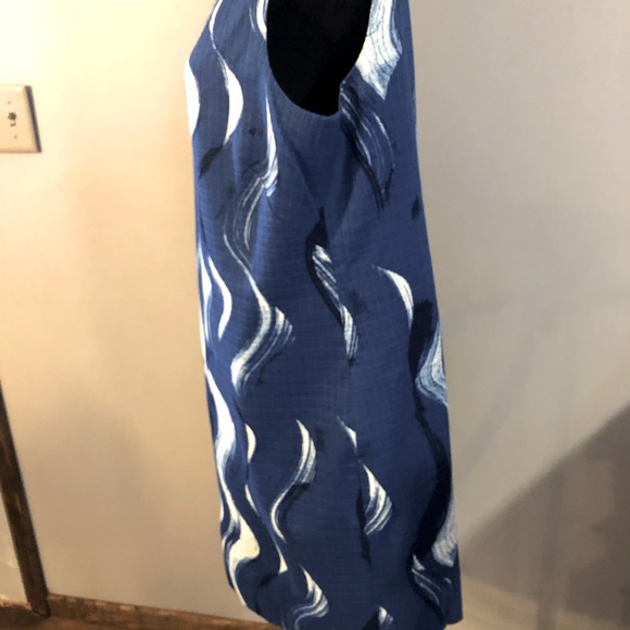 Ann Taylor Blue and White Midi Dress - Picture 2 of 7